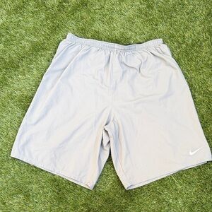 Nike Men's Dri-Fit Gray Athletic Shorts w/ built in Nike Pro compression shorts